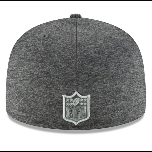 Dallas Cowboys New Era 2018 NFL Sideline Road Black 59FIFTY Fitted Hat Cap - Picture 4 of 4